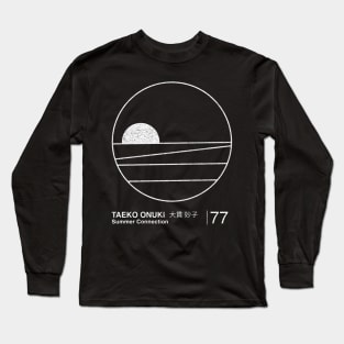 Taeko Onuki (Ohnuki) / Minimalist Graphic Design Fan Artwork Long Sleeve T-Shirt